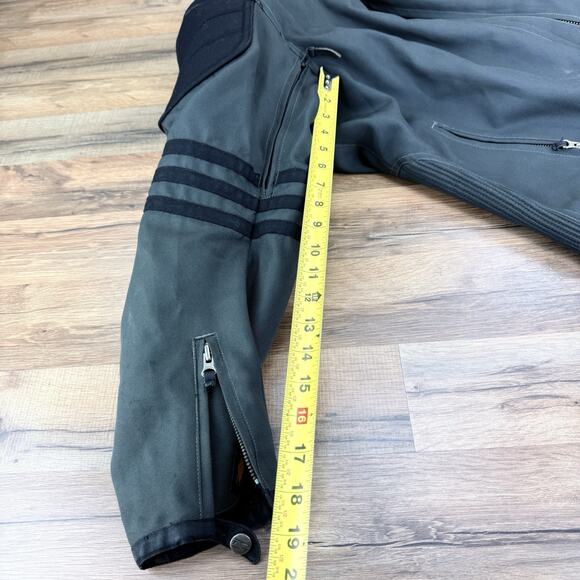 Power Trip Mens Motorcycle Jacket Padded Removable Layer Nylon Full Zip Medium - Picture 3 of 9